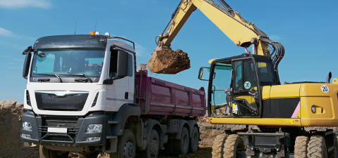 Transport de matériaux de chantier en Normandie Engin de transport